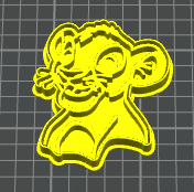 Simba re leone Half Bust Cookie Cutter stampino per biscotti
