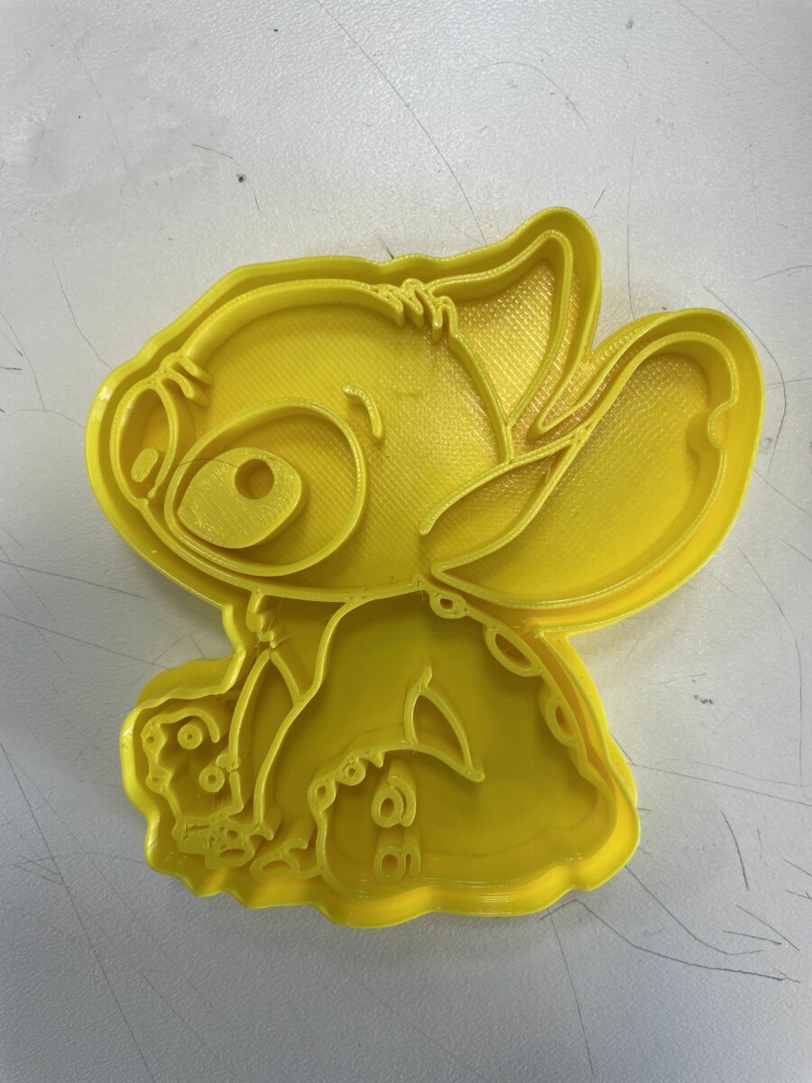 Stitch seduto Cookie Cutter Fondant Biscuit Icing Bake stampino biscotti