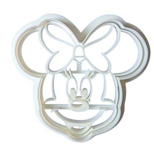 Tagliabiscotti o fondente Minnie Mouse 2 pezzi stampato in 3d