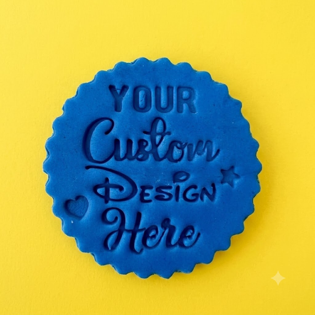 Timbro fondente personalizzato Debosser cupcake glassa biscotti decorazione torta stampino per biscotti cookie cutter