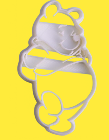 Winnie the pooh Tagliabiscotti o Fondente Stampato in 3d
