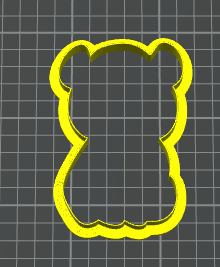 bear orso animali della foresta stampino per biscotti cookie cutter