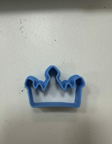 corona 4cm larga stampino per biscotti cookie cutter v1
