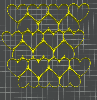 cuori pattern multicutter stampino per biscotti cookie cutter