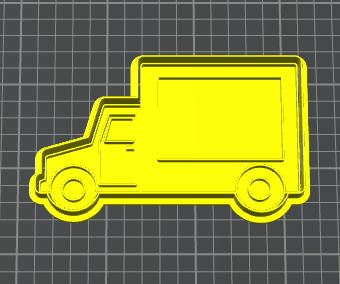 furgone truck stampino per biscotti cookie cutter