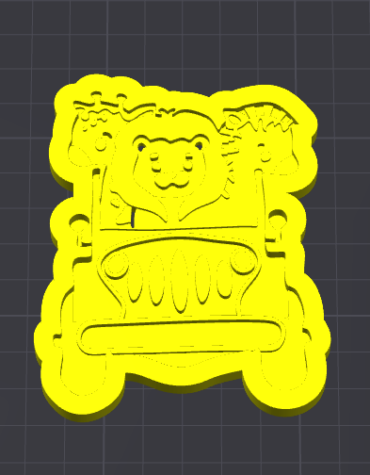 giraffa leone zebra safari animali stampino per biscotti cookie cutter