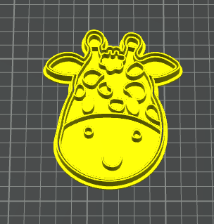 giraffa viso stampino per biscotti cookie cutter