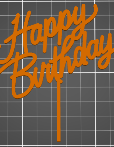 happy birthday caketopper stampino per biscotti cookie cutter