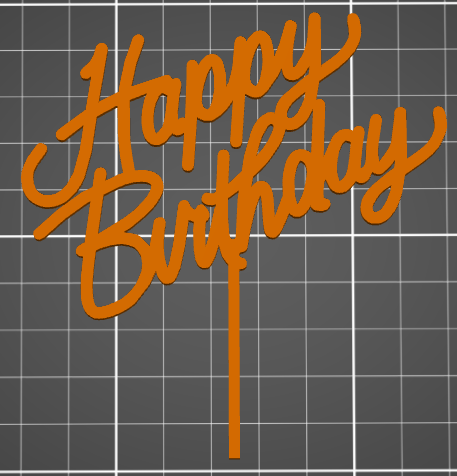 happy birthday caketopper stampino per biscotti cookie cutter