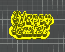 happy easter v1 stampino per biscotti cookie cutter