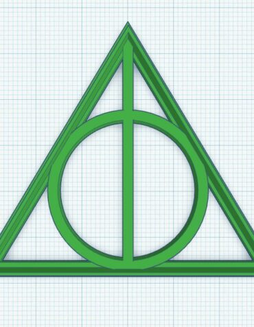harry potter deathly hallow stampino per biscotti cookie cutter