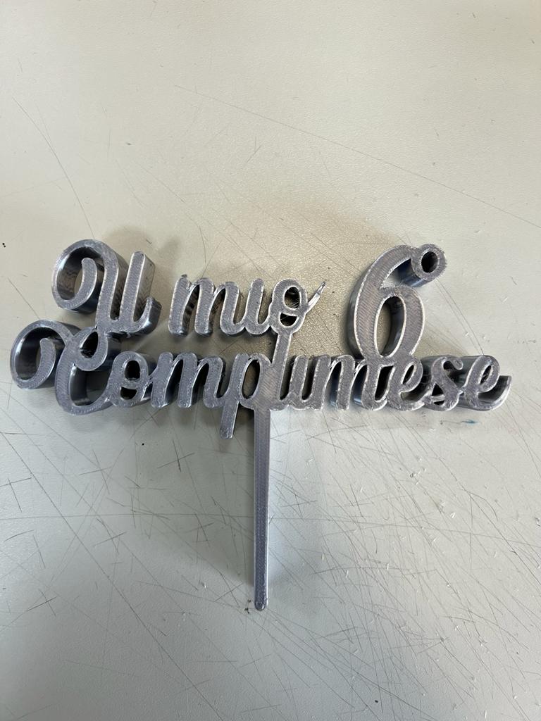 il mio 6 sesto complimese caketopper