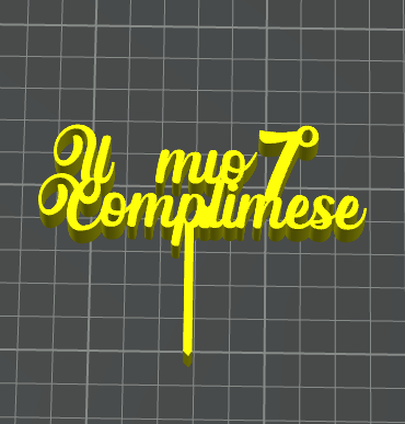 il mio 7 complimese caketopper