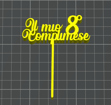 il mio 8 complimese caketopper
