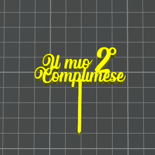 il mio secondo 2 complimese caketopper