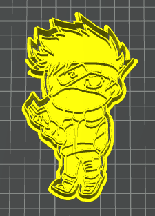 kakashi naruto stampino per biscotti cookie cutter
