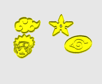 konoha shuriken Naruto stampino per biscotti cookie cutter 10cm v1