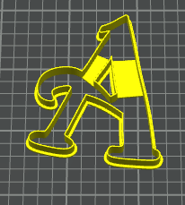 lettera A 009 stampino per biscotti cookie cutter