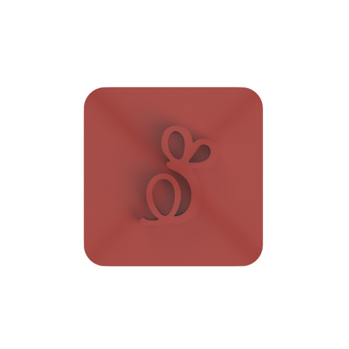 lettera E embosser stampino per biscotti cookie cutter