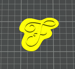 lettera F 123 stampino per biscotti cookie cutter