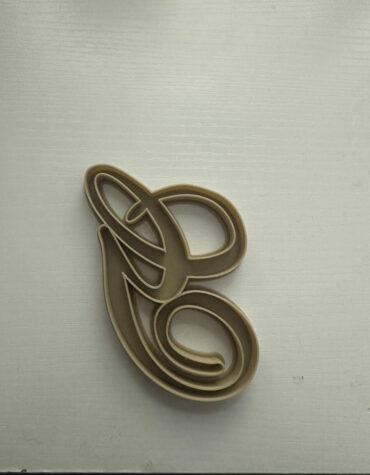 lettera G corsivo stampino per biscotti cookie cutter