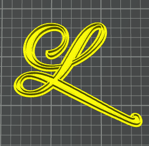 lettera L stampino per biscotti cookie cutter