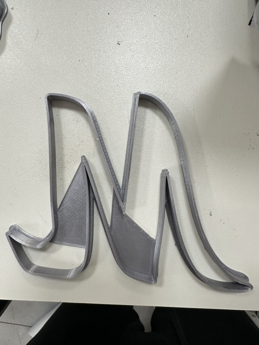 lettera M h 11 stampatello stampino per biscotti cookie cutter