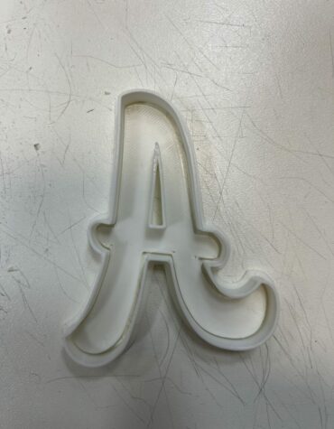 lettera a media stampino per biscotti cookie cutter
