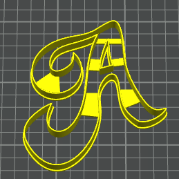 lettera a stampino per biscotti cookie cutter