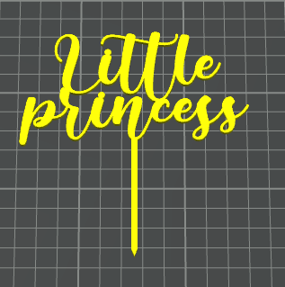 little princess caketopper
