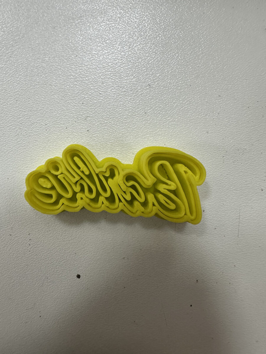logo barbie stampino per biscotti cookie cutter v1