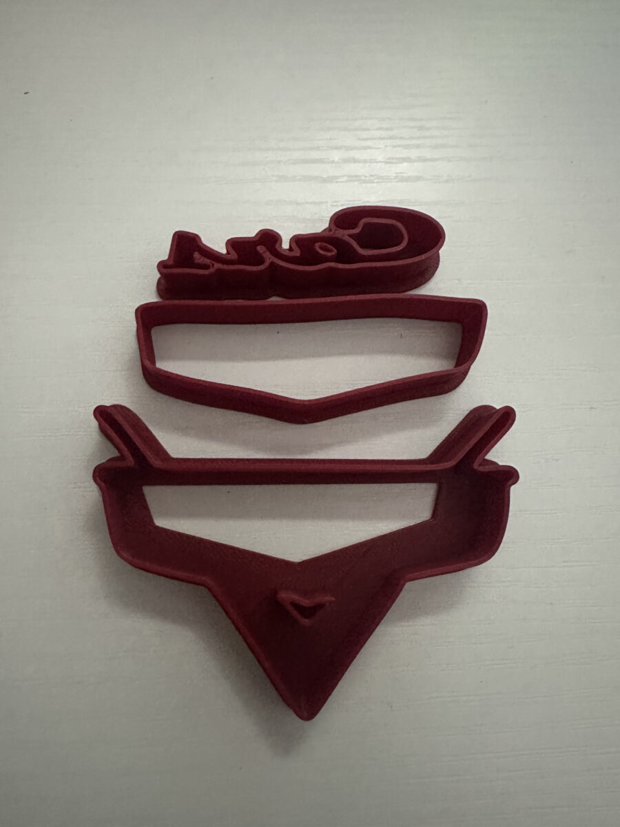 logo cars scomposto stampino per biscotti cookie cutter