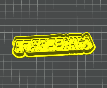 logo minecraft stampino per biscotti cookie cutter