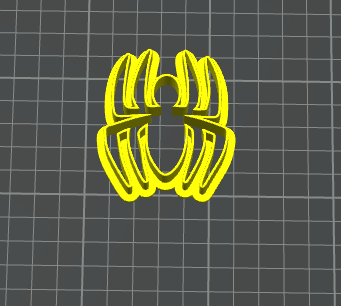 logo spiderman stampino per biscotti cookie cutter
