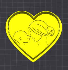 mamma con figlio che si guardano stampino per biscotti cookie cutter