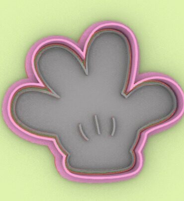 mano mickey mouse topolino stampino per biscotti cookie cutter 01