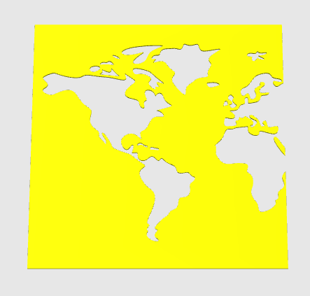 mappamondo stencil completo