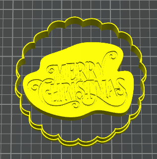 merry christmas debosser v1 stampino per biscotti cookie cutter natale