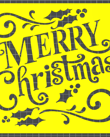 merry christmas stencil natale