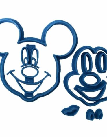 mickey mouse topolino scomposto stampino per biscotti cookie cutter