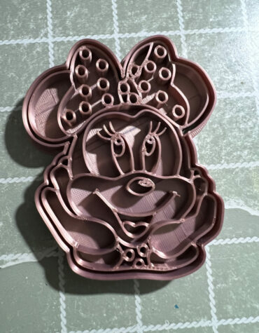 minnie con mani che sorride stampino per biscotti cookie cutter
