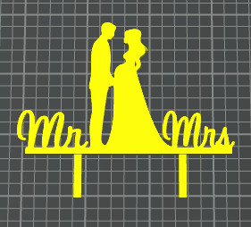 mr e mr matrimonio caketopper 3
