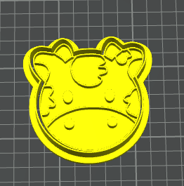 mucca testa stampino per biscotti cookie cutter