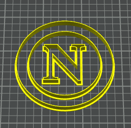 napoli logo largo 12cm stampino per biscotti cookie cutter