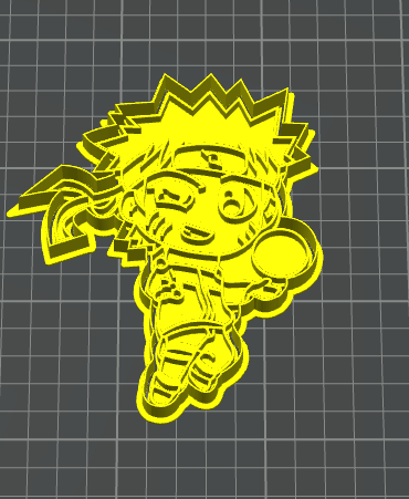 naruto con rasengan stampino per biscotti cookie cutter