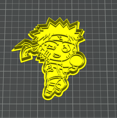 naruto con rasengan stampino per biscotti cookie cutter