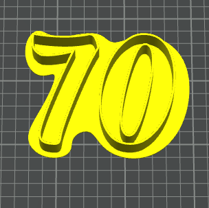 numero 70 h 8 stampino per biscotti cookie cutter