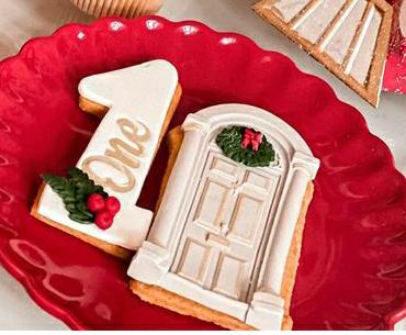 numero uno 1 e porta antica vintage vecchia stampino per biscotti cookie cutter