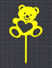 orsetto cake topper orso