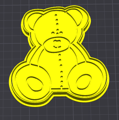orso orsetto debosser stampino per biscotti cookie cutter